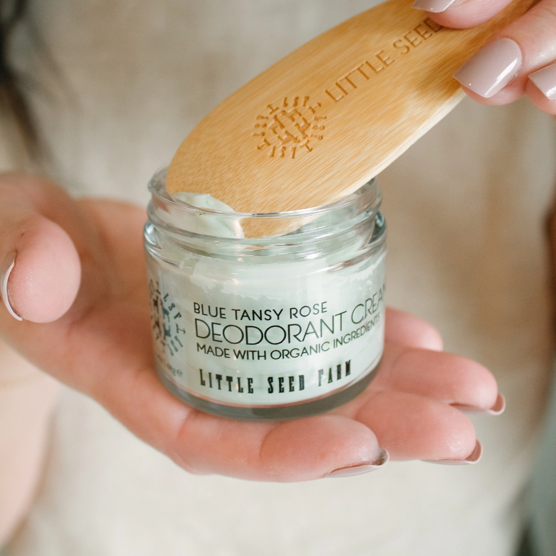 Bamboo Deodorant Cream Applicator, Natural, Little Seed Farm