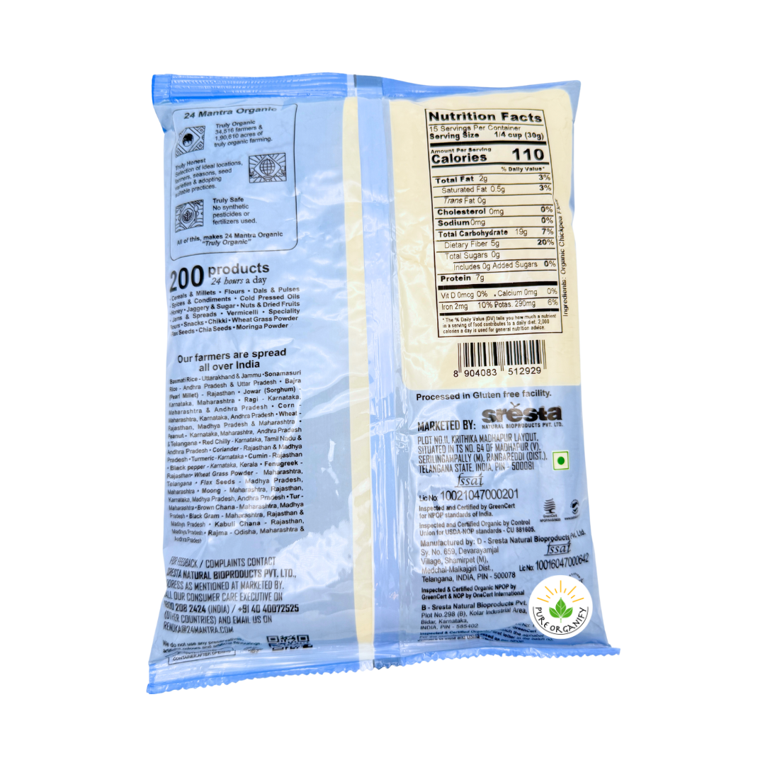 Besan, Chickpea Flour, Organic, 24 Mantra