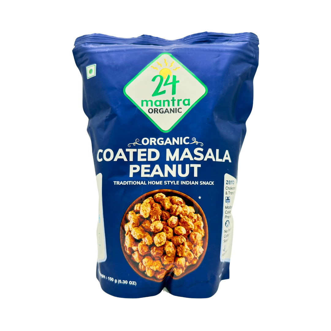 Coated Masala Peanut Snack, Organic, 24 Mantra