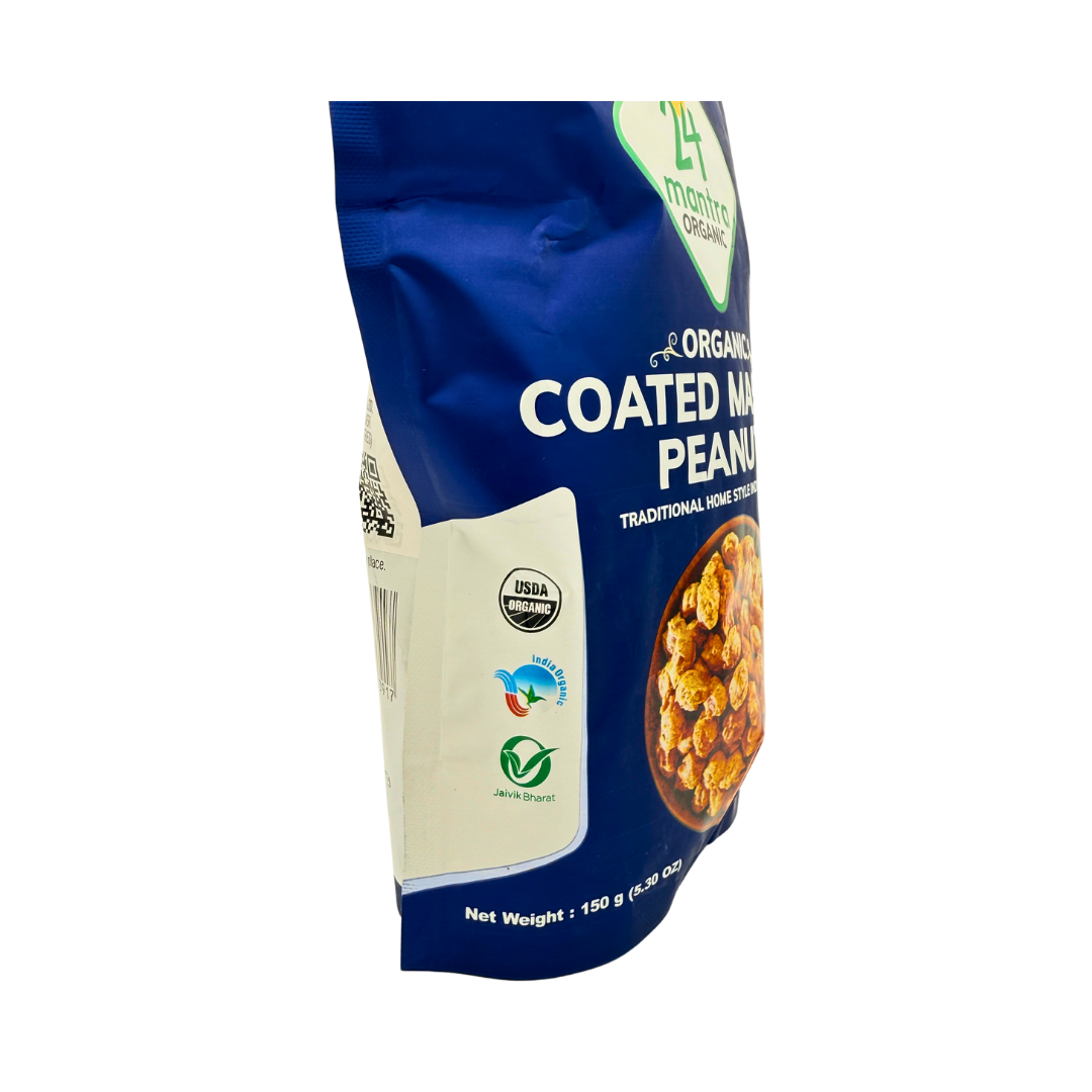 Coated Masala Peanut Snack, Organic, 24 Mantra