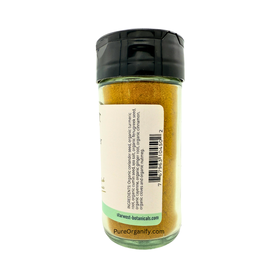 Curry Powder with Salt, Seasoning Blend, Organic