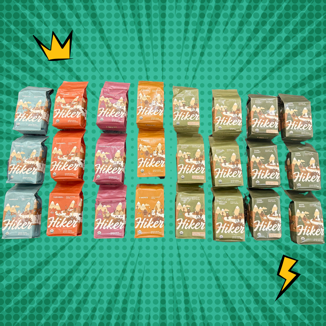 Hiker Coffee 12 oz, Organic, Mold-Free, No Seed Oils