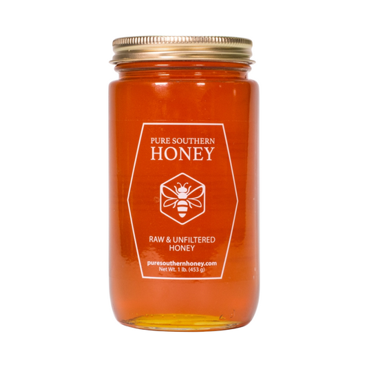 Pure Southern Wildflower Honey, Raw, Unfiltered, Unheated, Georgia Gallberry Honey