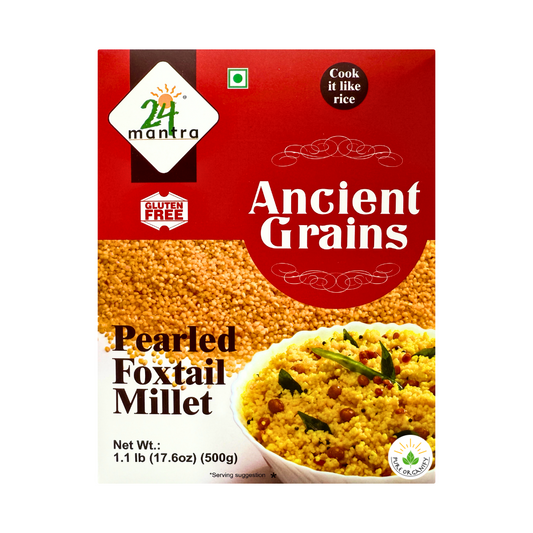 Pearled Foxtail Millet, Kangni, Whole Grain, 24 Mantra