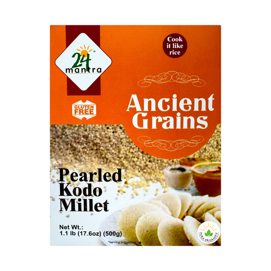 Pearled Kodo Millet, Kodra, Whole Grain, 24 Mantra