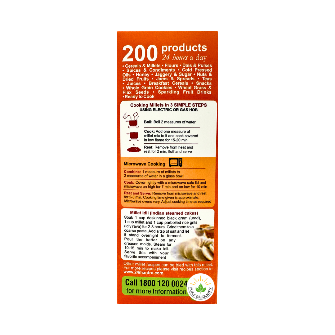 Pearled Kodo Millet, Kodra, Whole Grain, 24 Mantra