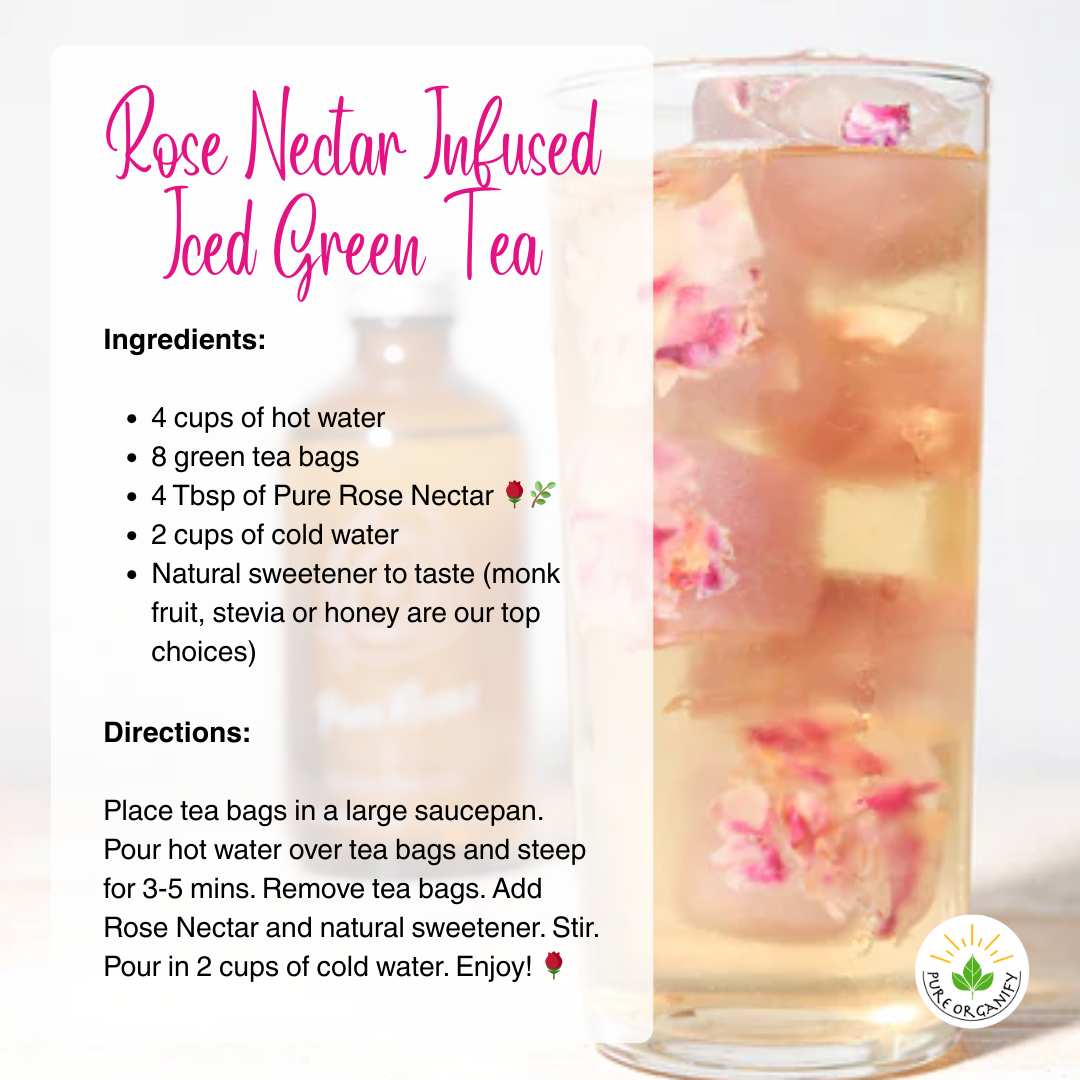 Bulgarian Rose Nectar, Organic Floral Antioxidant Elixir para sa Mga Inumin, Dessert, at Recipe