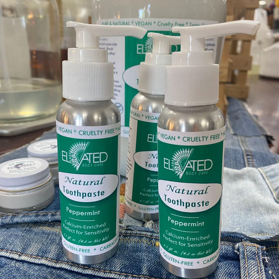 Elevated Natural Fluoride-Free Toothpaste - Pump Bottle