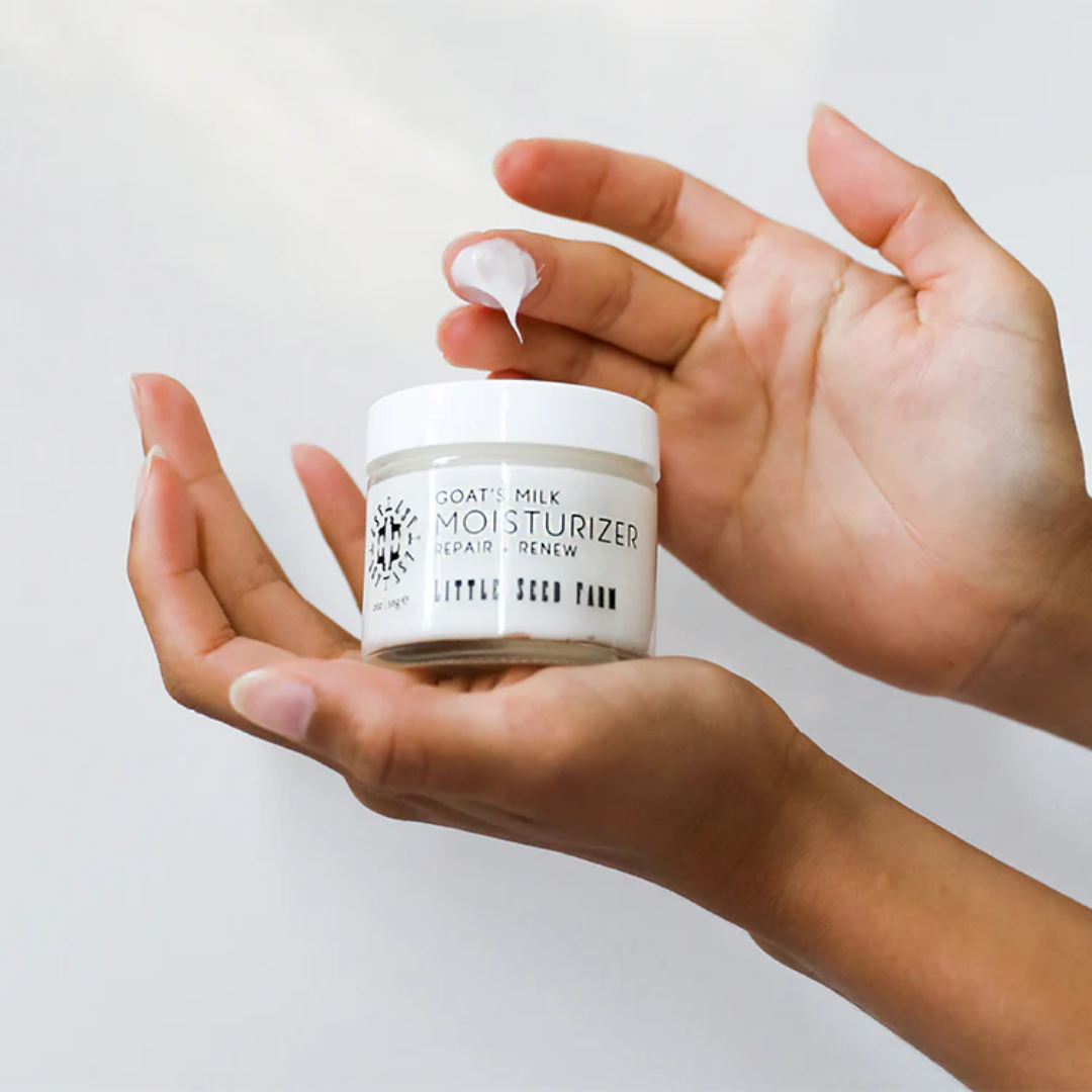 Goat's Milk Moisturizer Cream, Organic, Nourish + Glow with Goat’s Milk & Botanicals