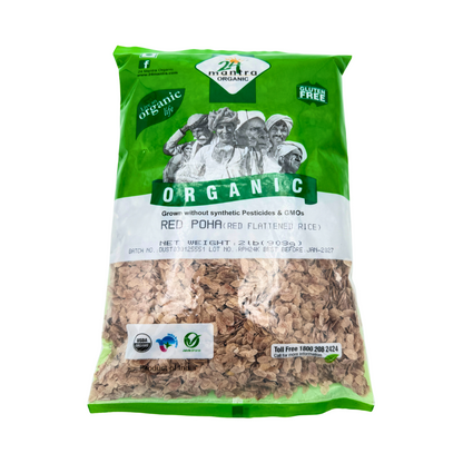 Red Poha, Flattened Red Rice, Chivda, Erra Atukula, Sigappu Aval, Organic, 24 Mantra