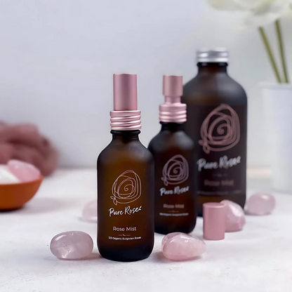 Bulgarian Rose Mist, Organic Rose Spray for Face, Hair & Mood Refresh
