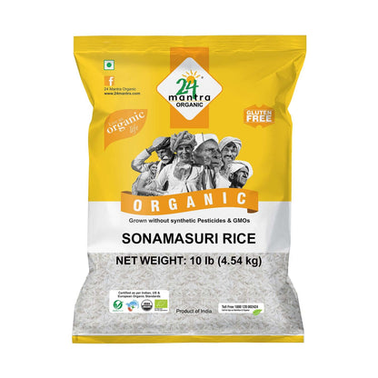Sonamasuri Brown Rice, Organic, 24 Mantra