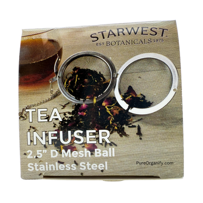 Tea Infuser 2.5 pulgada D Mesh Ball, Hindi kinakalawang na Asero